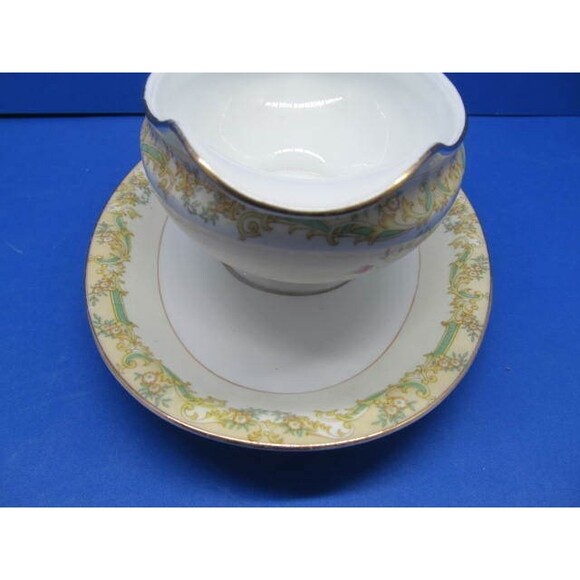Noritake 587 Gramatan Gravy Boat With Attached Underplate In Very Good Condition - Picture 12 of 12